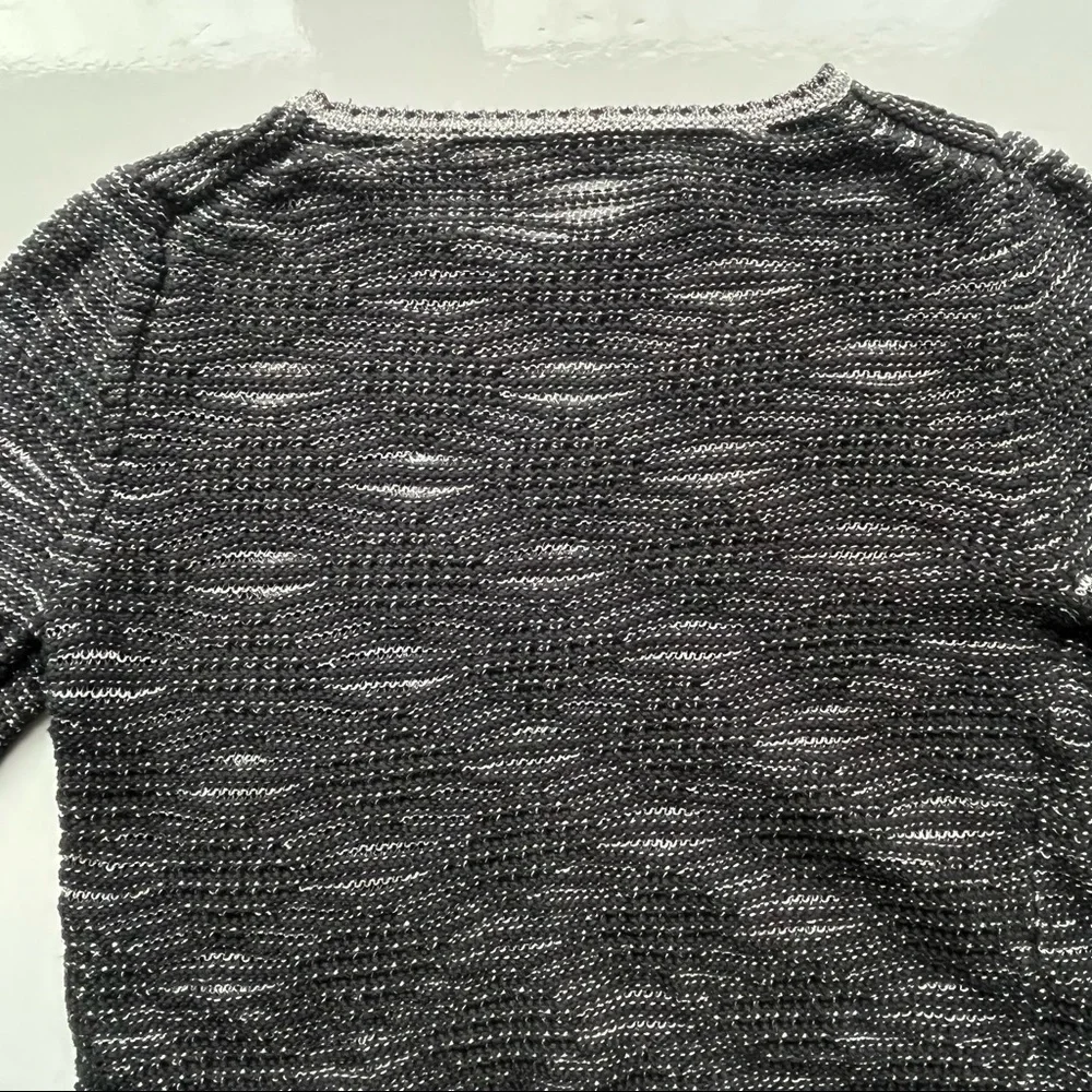 Maje Melodie Jacquard Metallic Open Knit Sweater / Size 1 / Small - Picture 12 of 13